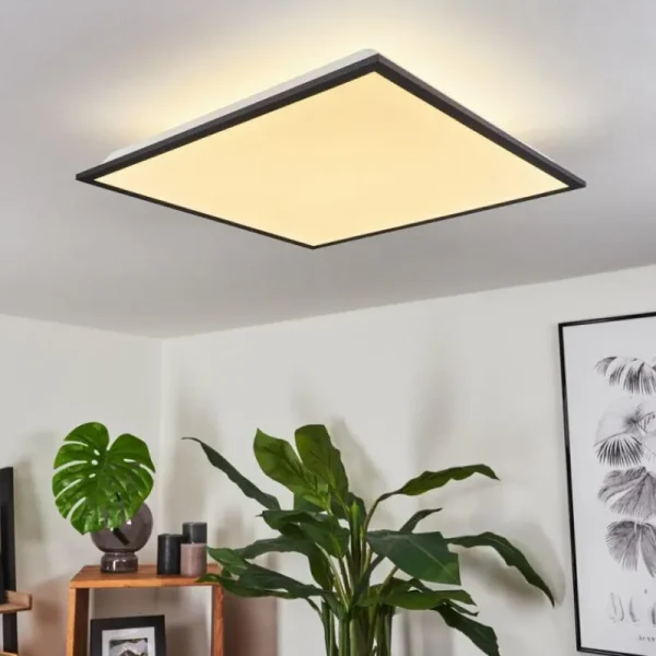 hofstein Plafonnier Salmi LED Noir, Blanc, 2 lumières* Lampes Modernes