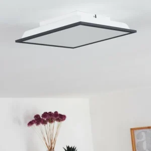 hofstein Plafonnier Salmi LED Noir, Blanc, 1 lumière* Lampes Modernes