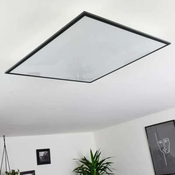 hofstein Plafonnier Salmi LED Noir, Blanc, 1 lumière* Lampes Modernes