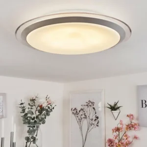 hofstein Plafonnier Sapioris LED Argenté, 1 lumière* Lampes Modernes