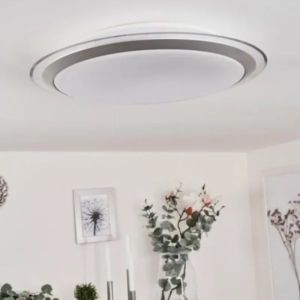 hofstein Plafonnier Sapioris LED Argenté, 1 lumière* Lampes Modernes