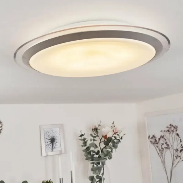 hofstein Plafonnier Sapioris LED Argenté, 1 lumière* Lampes Modernes