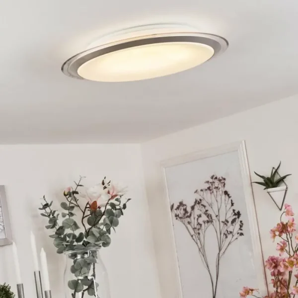 hofstein Plafonnier Sapioris LED Argenté, 1 lumière* Lampes Modernes
