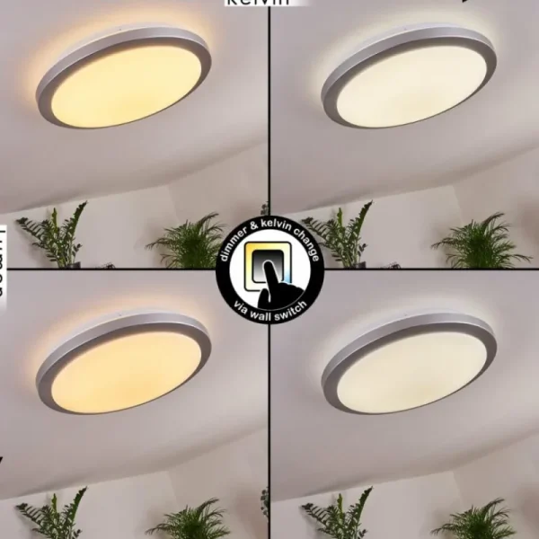 hofstein Plafonnier Sapioris LED Blanc, 1 lumière* Lampes Modernes