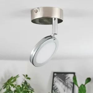 hofstein Plafonnier Sarnadinha LED Nickel mat, 1 lumière* Lampes Modernes