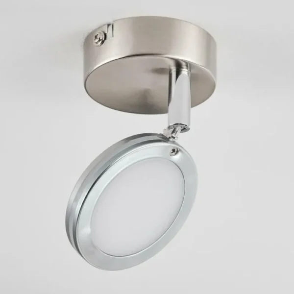 hofstein Plafonnier Sarnadinha LED Nickel mat, 1 lumière* Lampes Modernes