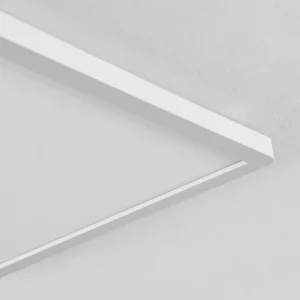 hofstein Plafonnier Sasinhosa LED Blanc, 1 lumière, Télécommandes* Lampes Modernes