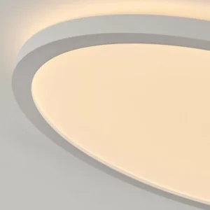 hofstein Plafonnier Sasinhosa LED Blanc, 1 lumière, Télécommandes* Lampes Modernes