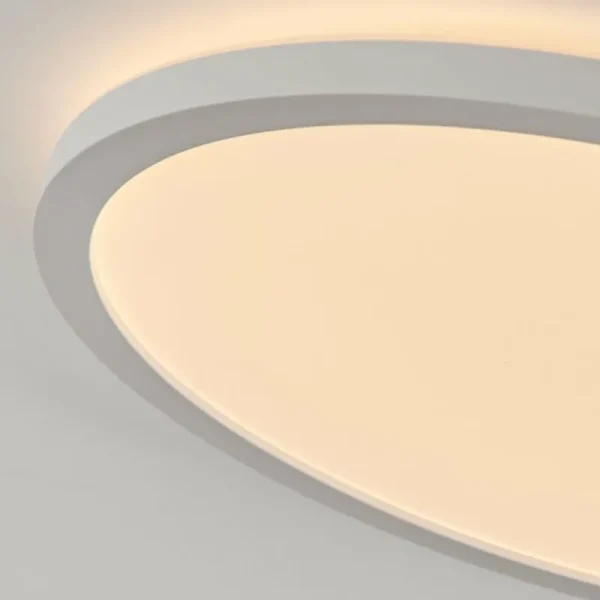 hofstein Plafonnier Sasinhosa LED Blanc, 1 lumière, Télécommandes* Lampes Modernes
