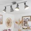 hofstein Plafonnier Selki Gris, 4 lumières* Lampes Modernes