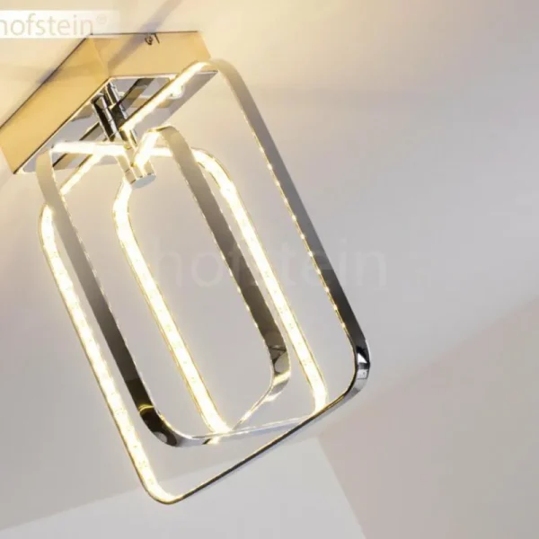 hofstein Plafonnier Sepino LED Chrome, 1 lumière* Lampes Modernes