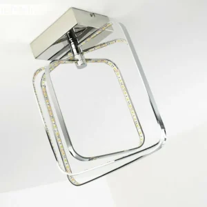 hofstein Plafonnier Sepino LED Chrome, 1 lumière* Lampes Modernes