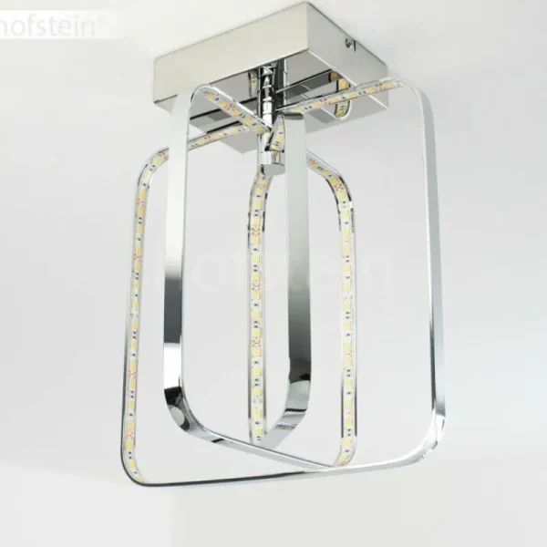hofstein Plafonnier Sepino LED Chrome, 1 lumière* Lampes Modernes