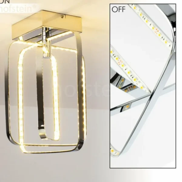 hofstein Plafonnier Sepino LED Chrome, 1 lumière* Lampes Modernes