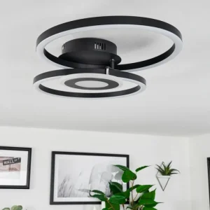 hofstein Plafonnier Serzedelo LED Noir, 1 lumière* Lampes Modernes