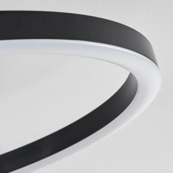 hofstein Plafonnier Serzedelo LED Noir, 1 lumière* Lampes Modernes