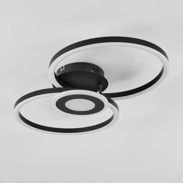hofstein Plafonnier Serzedelo LED Noir, 1 lumière* Lampes Modernes