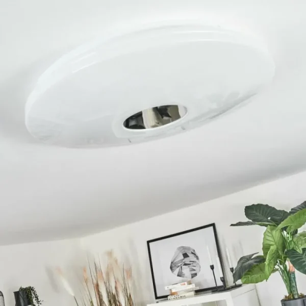 hofstein Plafonnier Shoi LED Blanc, 1 lumière, Détecteur de mouvement* Lampes Modernes