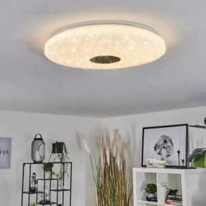 hofstein Plafonnier Shoi LED Blanc, 1 lumière, Détecteur de mouvement* Lampes Modernes