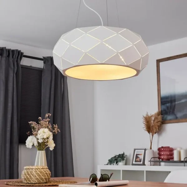 hofstein Plafonnier Shouver LED Blanc, 1 lumière* Lampes Modernes