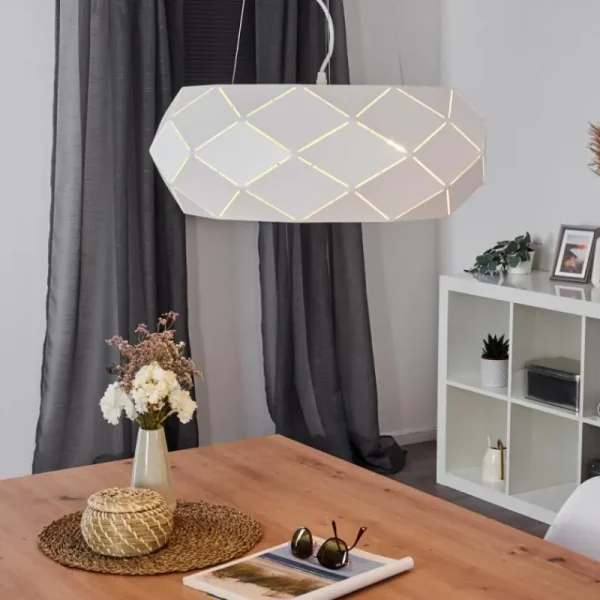hofstein Plafonnier Shouver LED Blanc, 1 lumière* Lampes Modernes