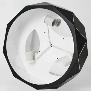 hofstein Plafonnier Shouver Noir, Blanc, 3 lumières* Lampes Modernes