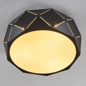 hofstein Plafonnier Shouver Noir, Blanc, 3 lumières* Lampes Modernes