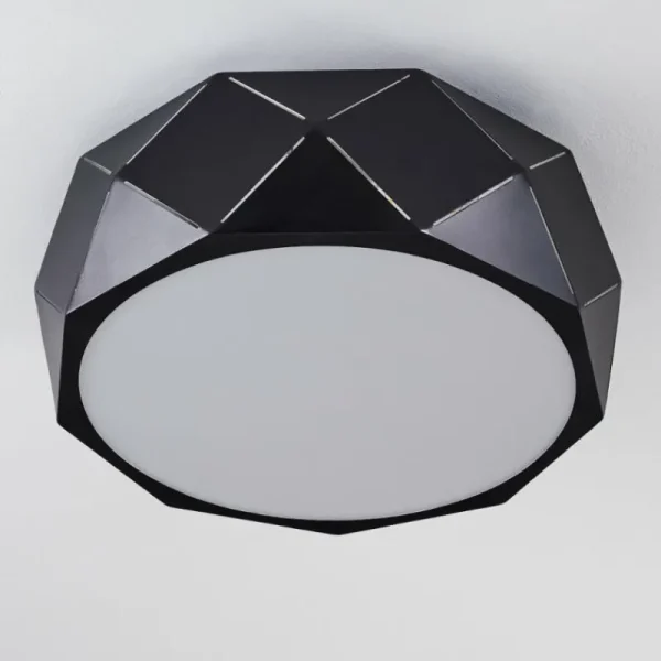 hofstein Plafonnier Shouver Noir, Blanc, 3 lumières* Lampes Modernes