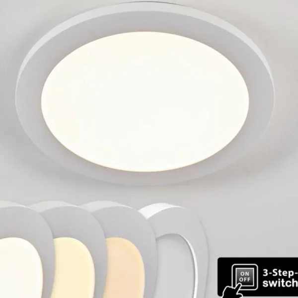 hofstein Plafonnier Siguna LED Blanc, 1 lumière* Lampes Modernes