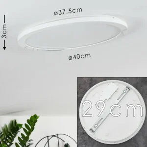 hofstein Plafonnier Siguna LED Blanc, 1 lumière* Lampes Modernes