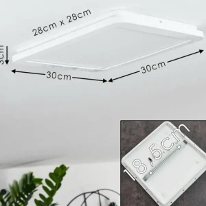 hofstein Plafonnier Siguna LED Blanc, 1 lumière* Lampes Modernes