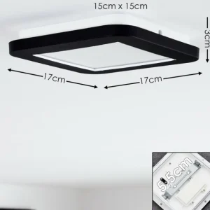 hofstein Plafonnier Siguna LED Blanc, 1 lumière* Lampes Modernes
