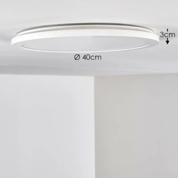 hofstein Plafonnier Siguna LED Blanc, 1 lumière* Lampes Modernes