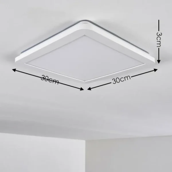 hofstein Plafonnier Siguna LED Blanc, 1 lumière* Lampes Modernes