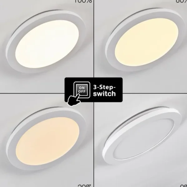 hofstein Plafonnier Siguna LED Blanc, 1 lumière* Lampes Modernes