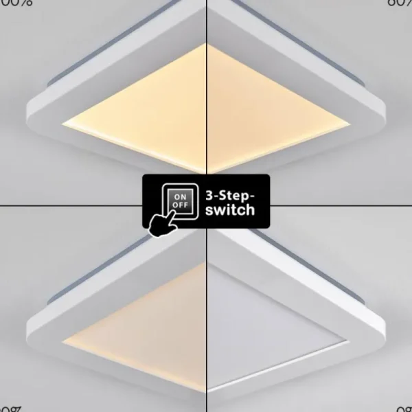 hofstein Plafonnier Siguna LED Blanc, 1 lumière* Lampes Modernes