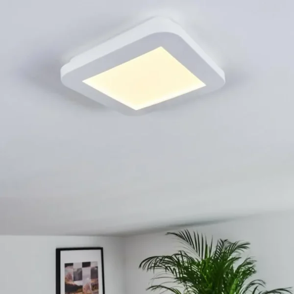 hofstein Plafonnier Siguna LED Blanc, 1 lumière* Lampes Modernes