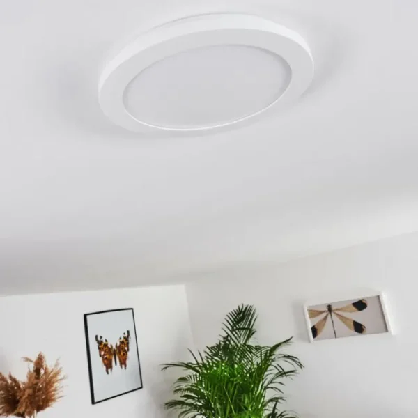 hofstein Plafonnier Siguna LED Blanc, 1 lumière* Lampes Modernes