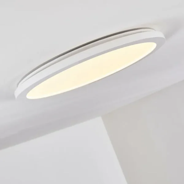 hofstein Plafonnier Siguna LED Blanc, 1 lumière* Lampes Modernes