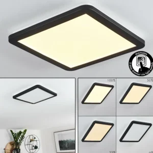 hofstein Plafonnier Siguna LED Noir, Blanc, 1 lumière* Lampes Modernes