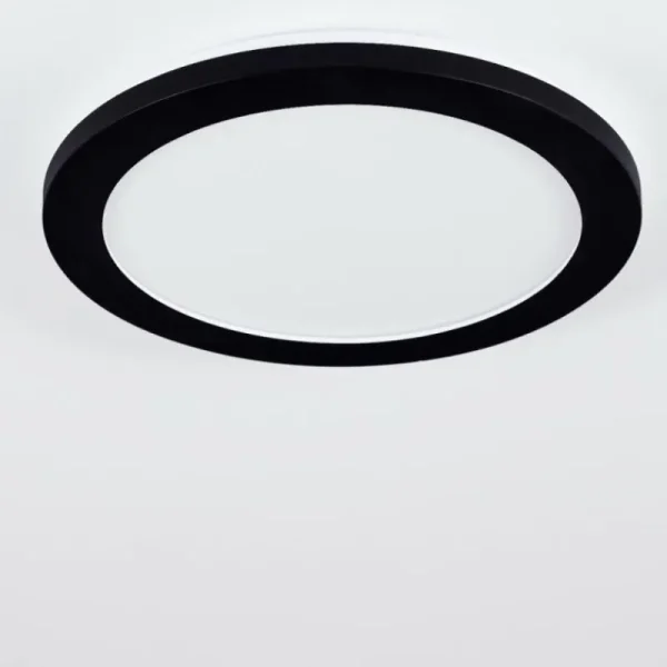 hofstein Plafonnier Siguna LED Noir, 1 lumière* Lampes Modernes