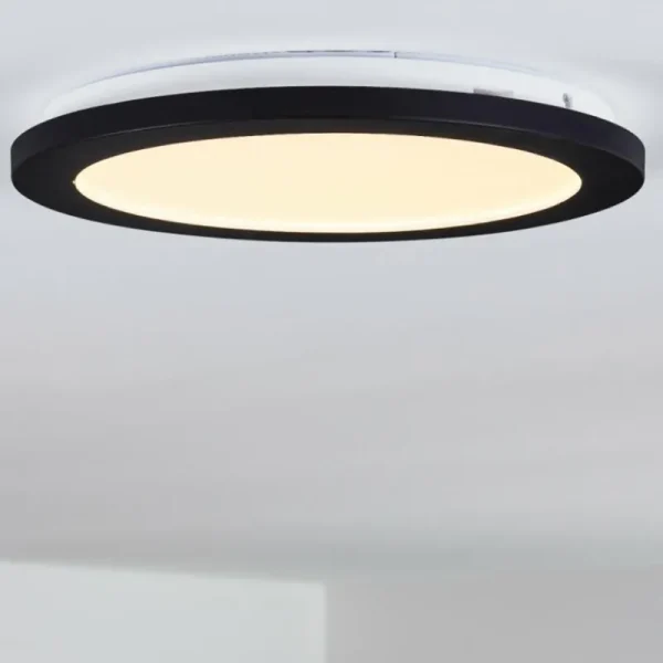 hofstein Plafonnier Siguna LED Noir, 1 lumière* Lampes Modernes