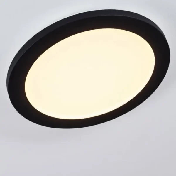 hofstein Plafonnier Siguna LED Noir, 1 lumière* Lampes Modernes