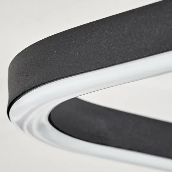 hofstein Plafonnier Silla LED Noir, 1 lumière* Lampes Modernes