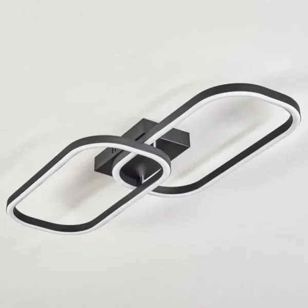 hofstein Plafonnier Silla LED Noir, 1 lumière* Lampes Modernes