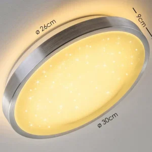 hofstein Plafonnier Sora Star LED Aluminium, 1 lumière* Lampes Modernes