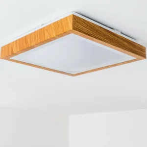 hofstein Plafonnier Sora Wood LED Bois clair, 1 lumière* Lampes Modernes