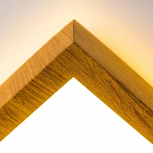hofstein Plafonnier Sora Wood LED Bois clair, 1 lumière* Lampes Modernes