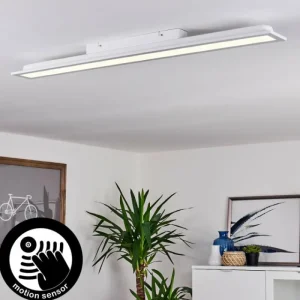 hofstein Plafonnier Sordos LED Blanc, 1 lumière, Détecteur de mouvement* Lampes Modernes