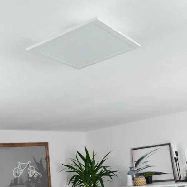 hofstein Plafonnier Sordos LED Blanc, 1 lumière, Détecteur de mouvement* Lampes Modernes